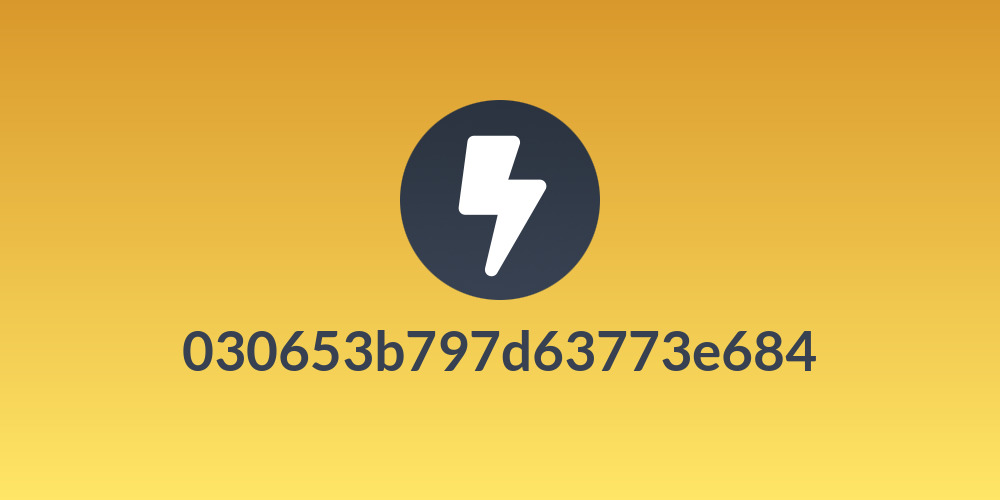 030653b797d63773e684