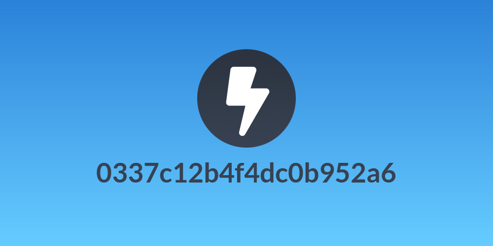 0337c12b4f4dc0b952a6