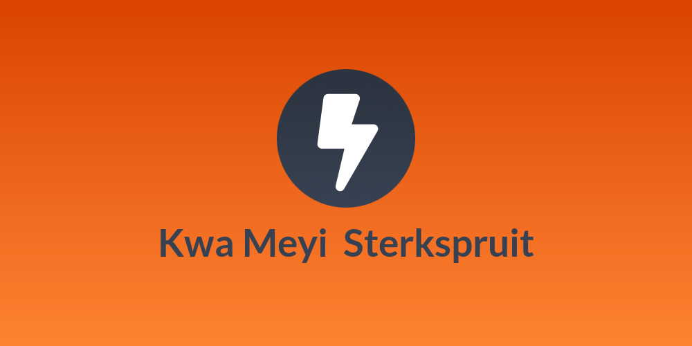Kwa Meyi 🇿🇦 Sterkspruit