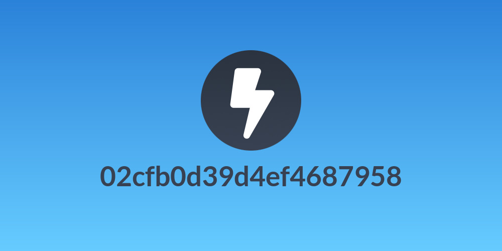 02cfb0d39d4ef4687958