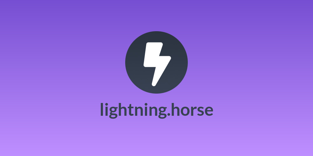 lightning.horse