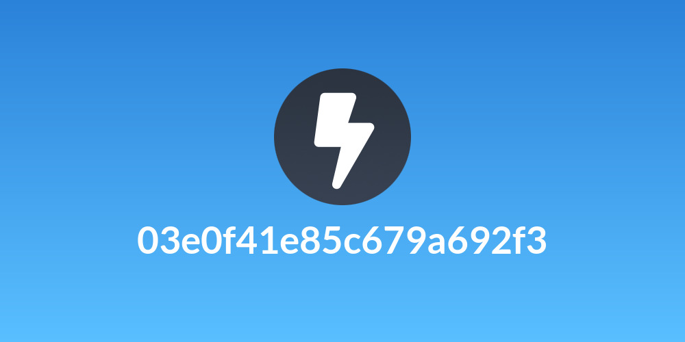 03e0f41e85c679a692f3
