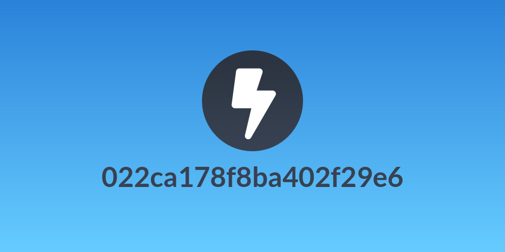 022ca178f8ba402f29e6
