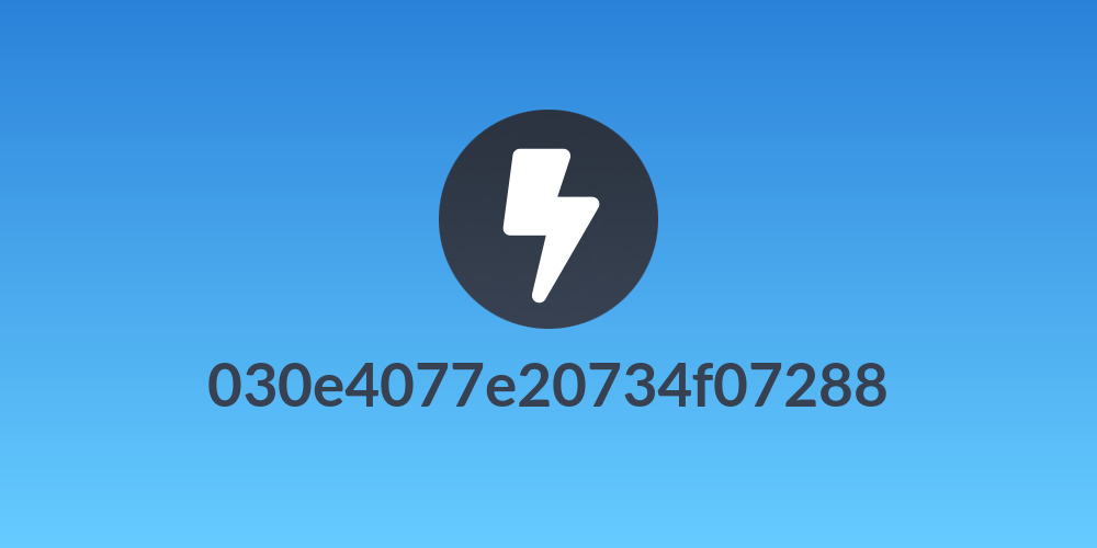 030e4077e20734f07288