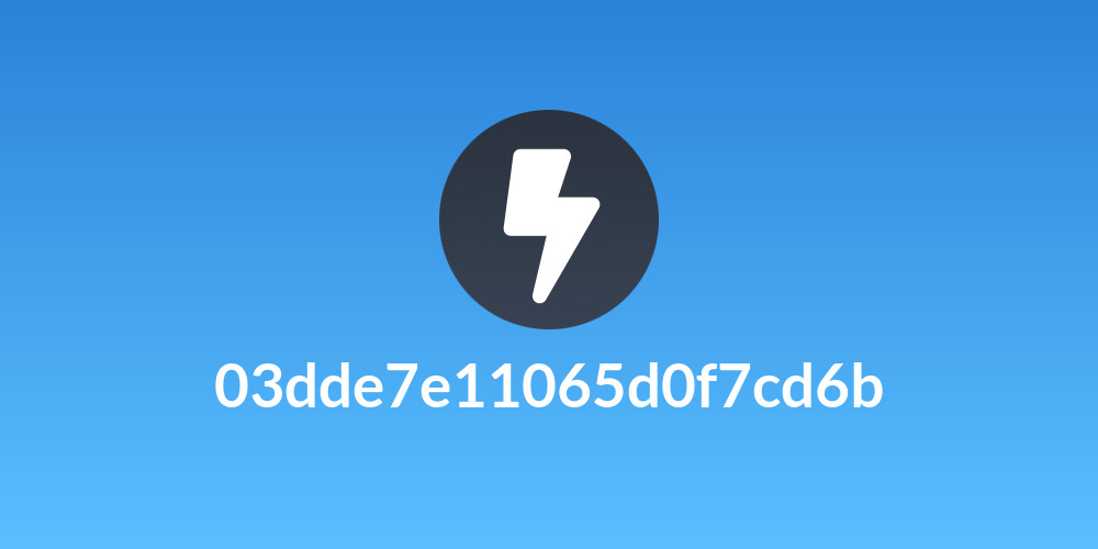 03dde7e11065d0f7cd6b