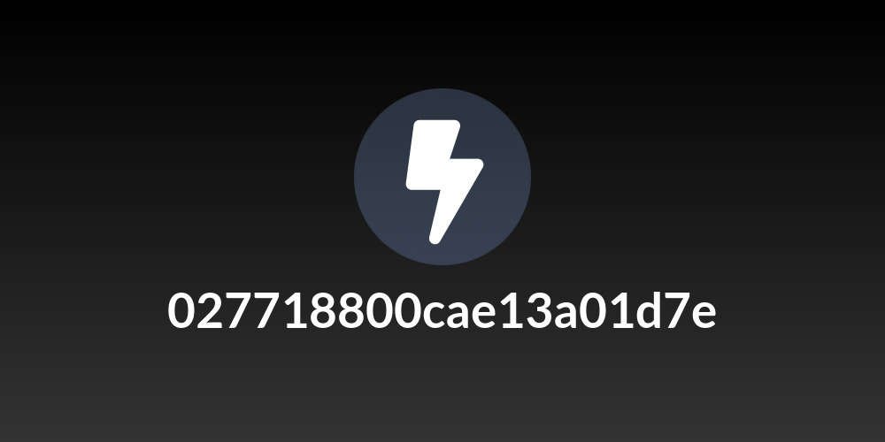 027718800cae13a01d7e