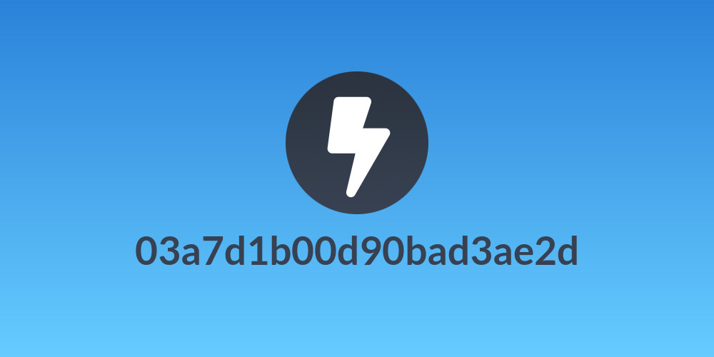 03a7d1b00d90bad3ae2d