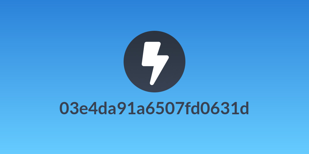 03e4da91a6507fd0631d