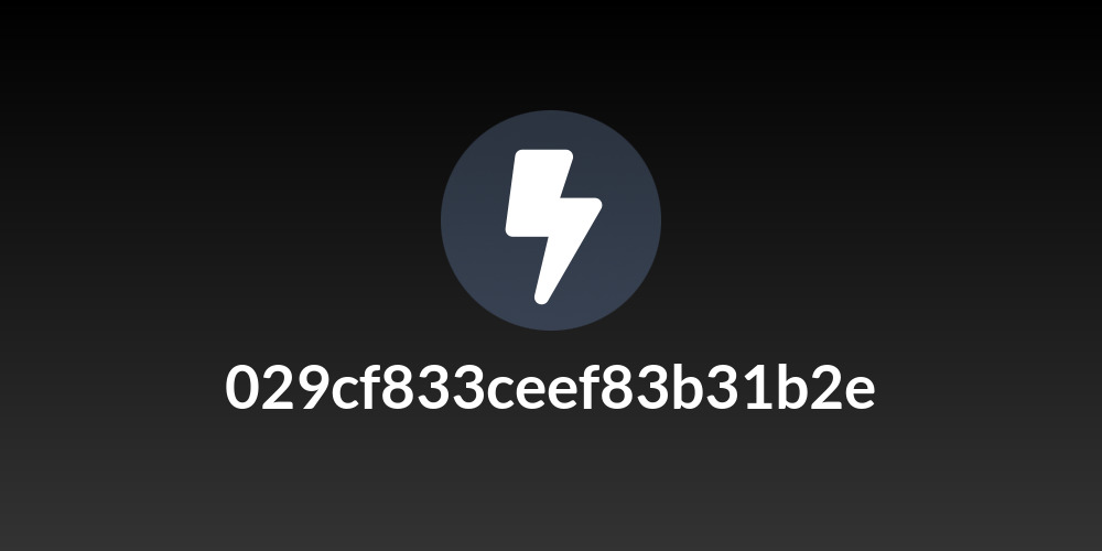029cf833ceef83b31b2e