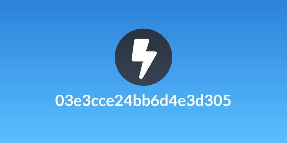 03e3cce24bb6d4e3d305