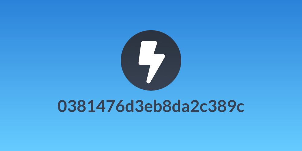 0381476d3eb8da2c389c