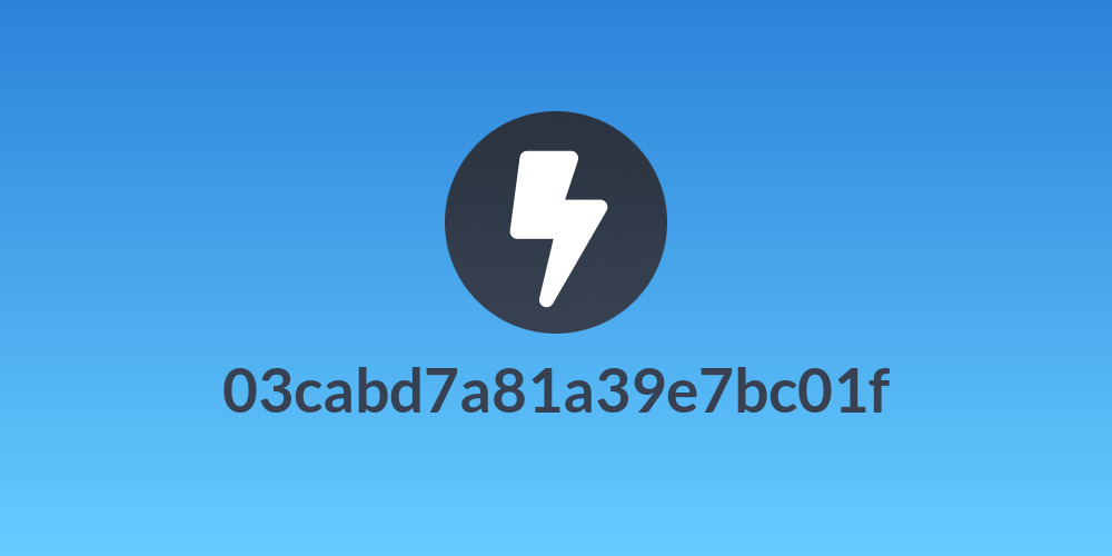 03cabd7a81a39e7bc01f