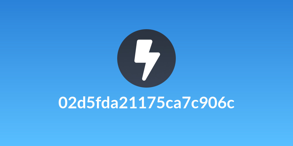 02d5fda21175ca7c906c