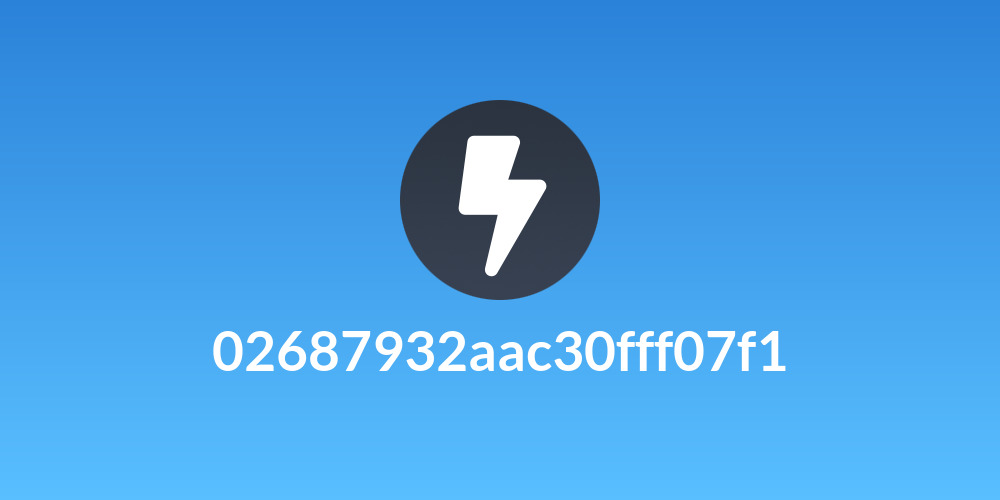 02687932aac30fff07f1