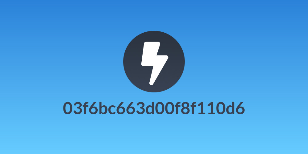03f6bc663d00f8f110d6