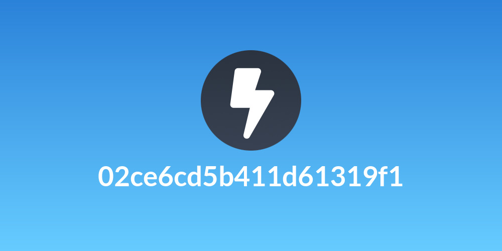 02ce6cd5b411d61319f1