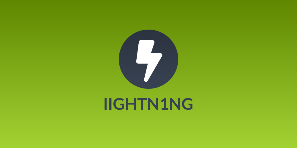 lIGHTN1NG