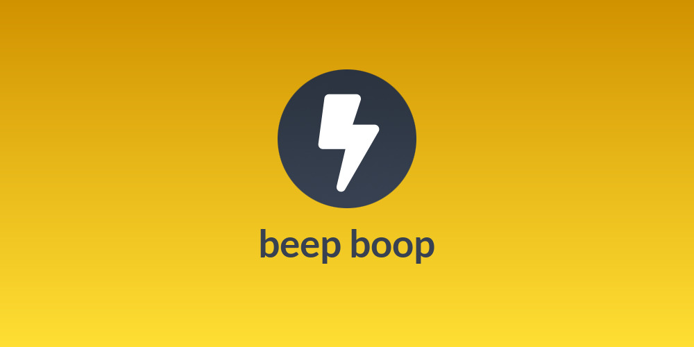 beep boop