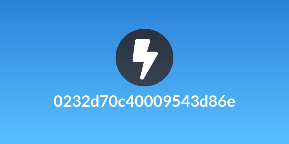 0232d70c40009543d86e