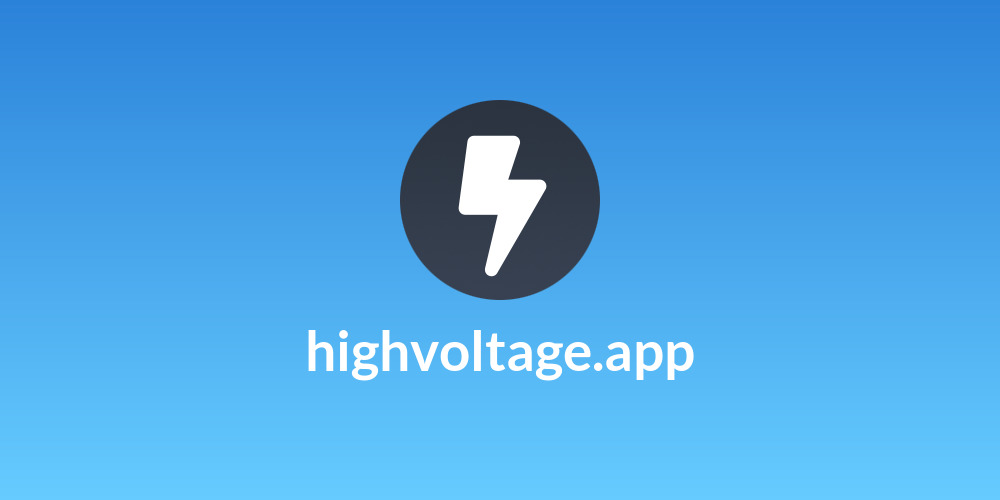 highvoltage.app