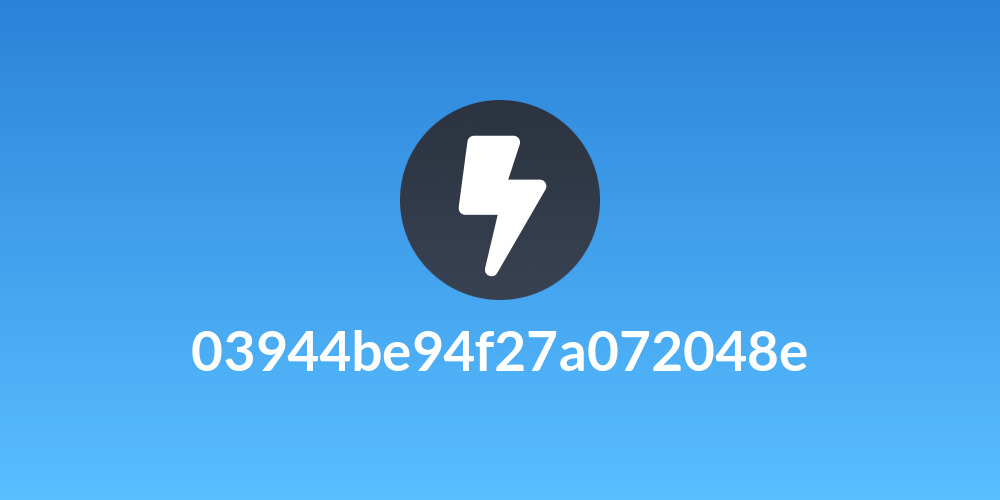 03944be94f27a072048e