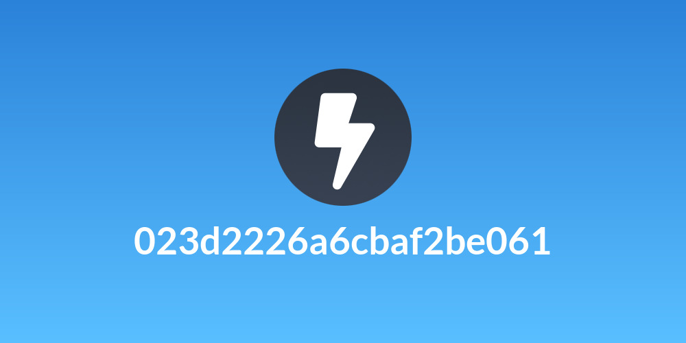 023d2226a6cbaf2be061