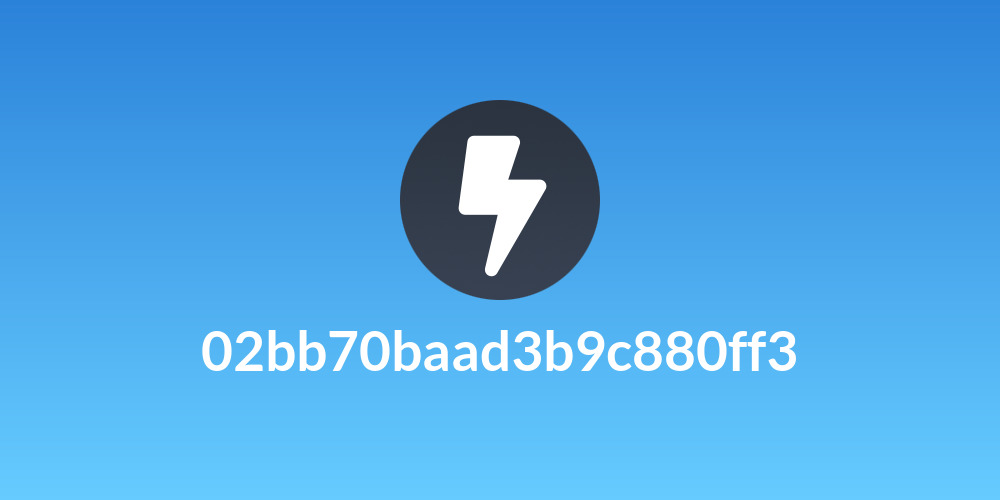 02bb70baad3b9c880ff3