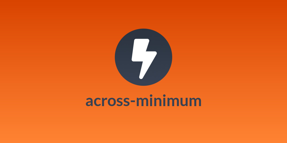 across-minimum
