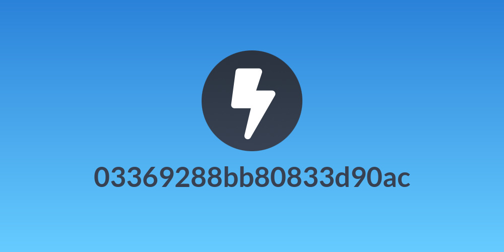 03369288bb80833d90ac