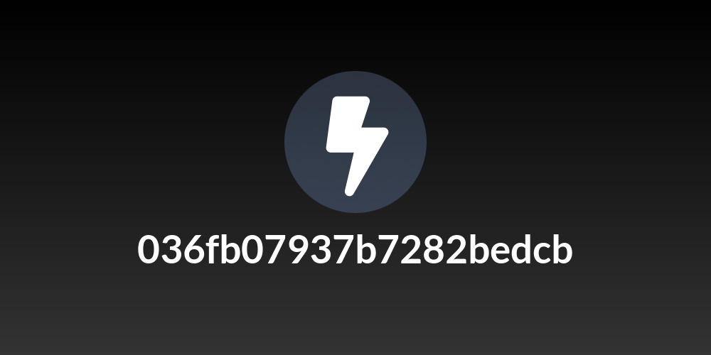 036fb07937b7282bedcb