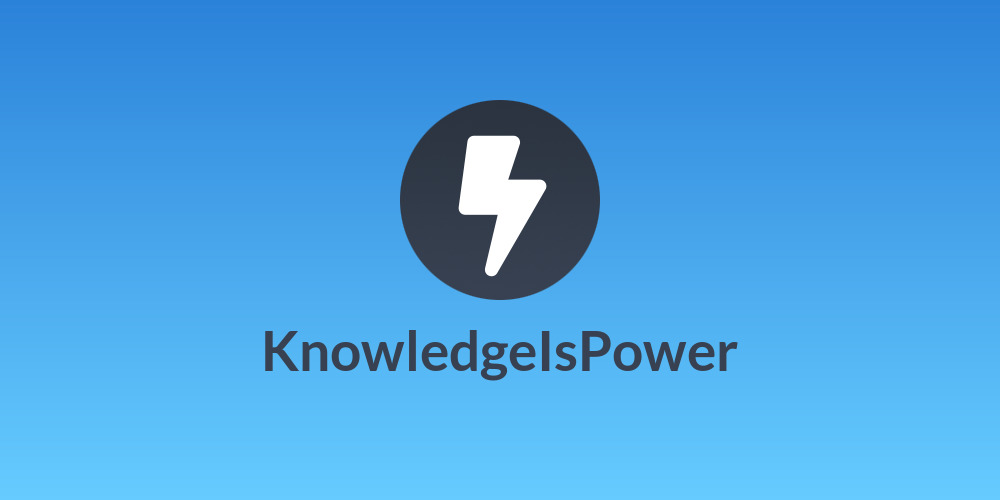 KnowledgeIsPower