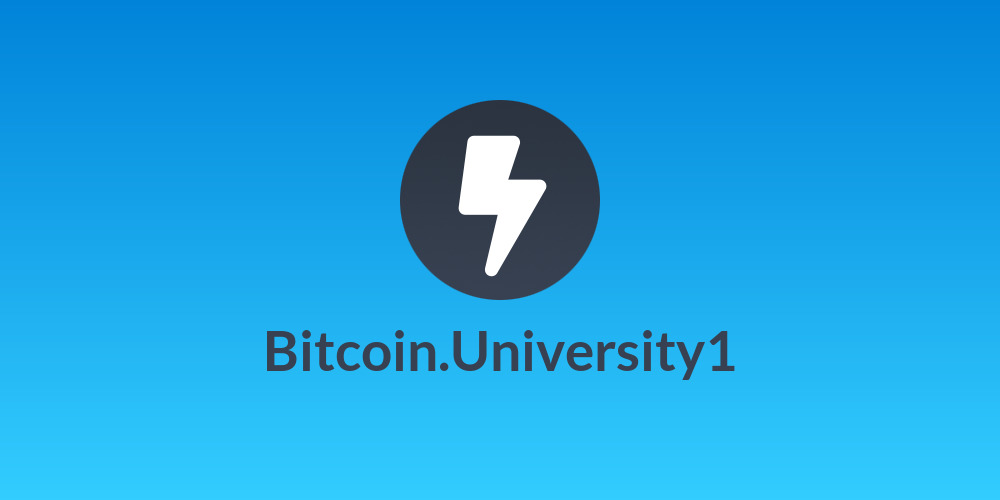 📚Bitcoin.University1📚