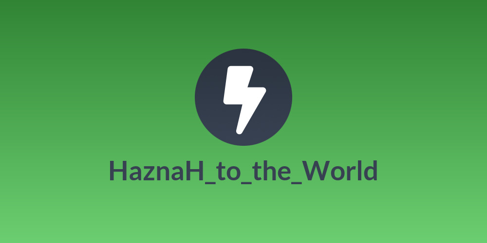 HaznaH_to_the_World