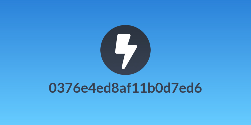 0376e4ed8af11b0d7ed6