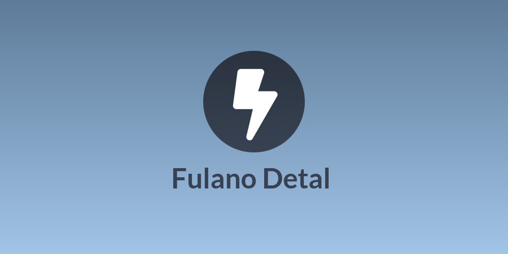 Fulano Detal ⚡️
