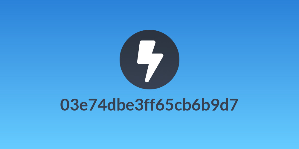 03e74dbe3ff65cb6b9d7