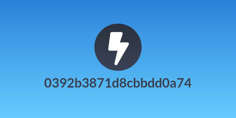 0392b3871d8cbbdd0a74