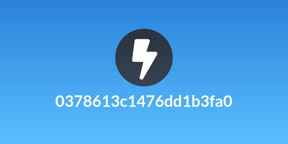 0378613c1476dd1b3fa0