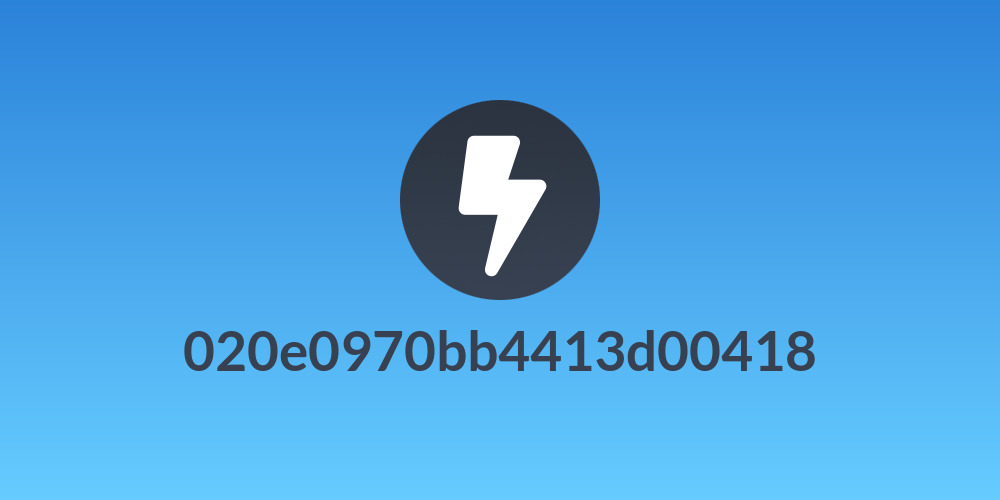 020e0970bb4413d00418