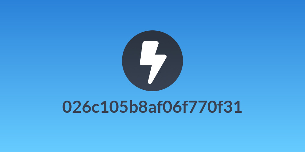 026c105b8af06f770f31