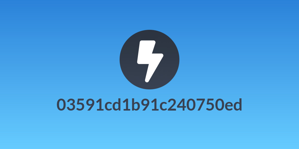 03591cd1b91c240750ed