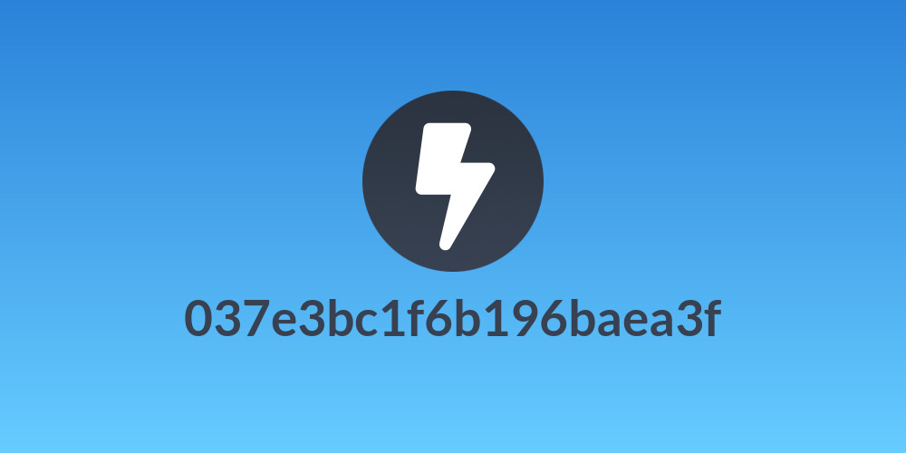 037e3bc1f6b196baea3f