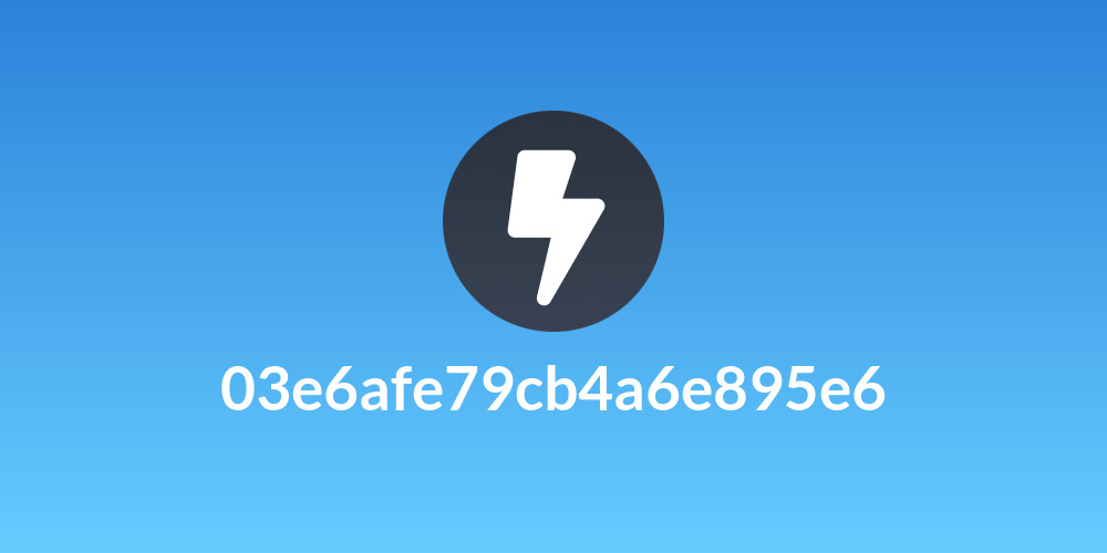 03e6afe79cb4a6e895e6