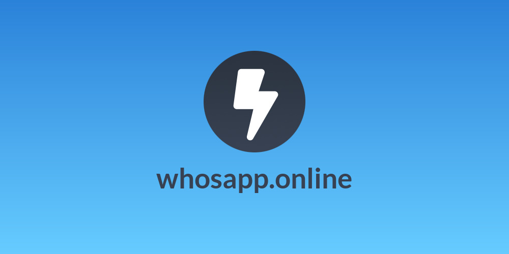 whosapp.online