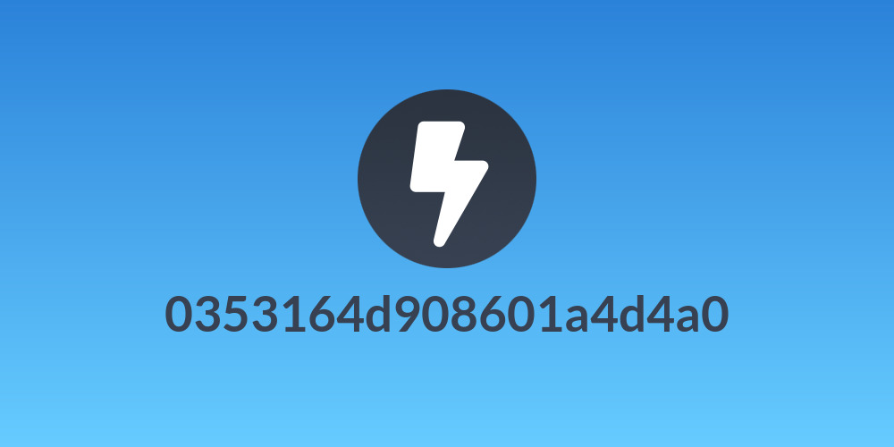 0353164d908601a4d4a0