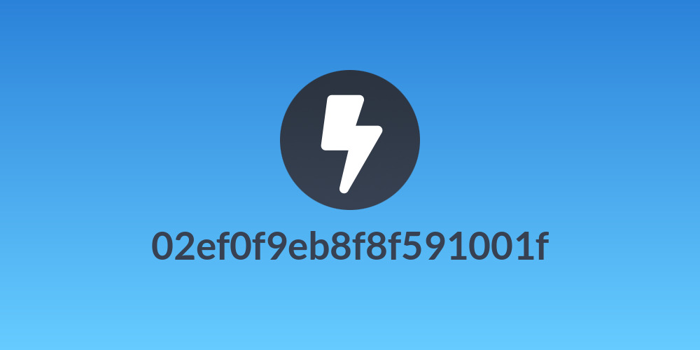 02ef0f9eb8f8f591001f