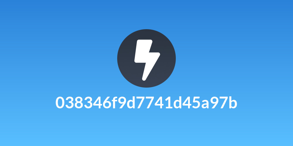 038346f9d7741d45a97b