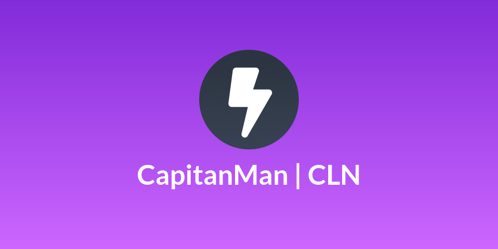 🤖CapitanMan | CLN🤖