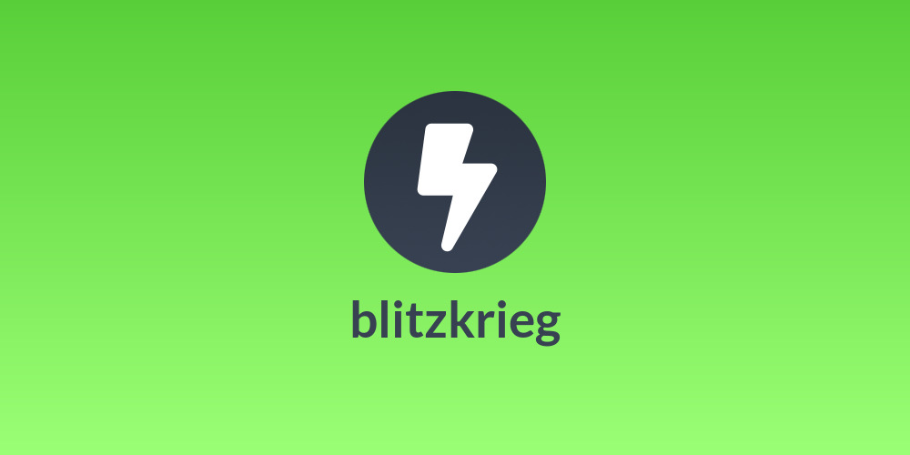 blitzkrieg