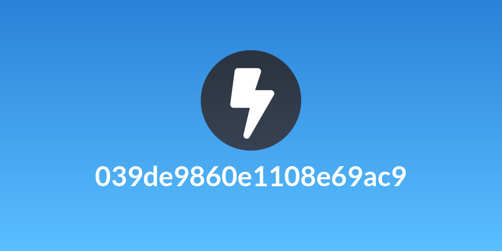 039de9860e1108e69ac9